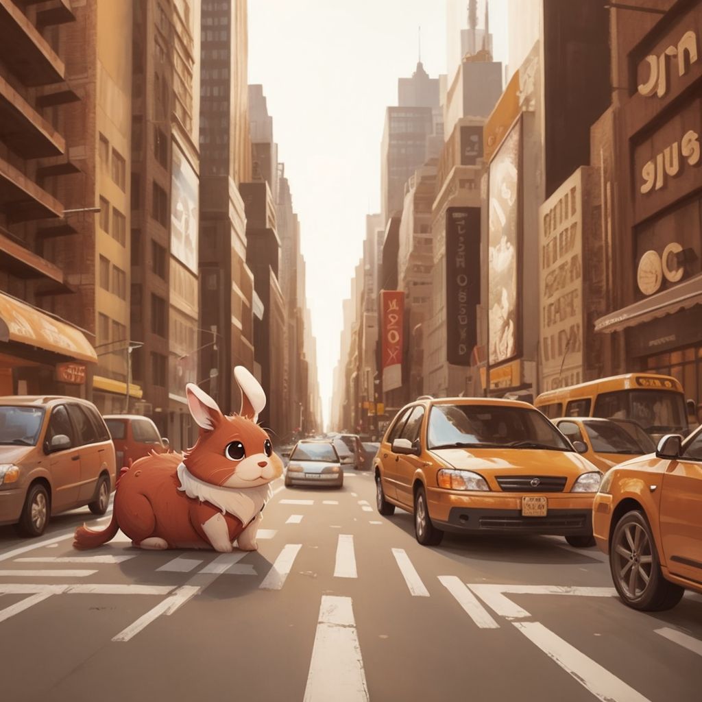 Kaninchen Max in New York