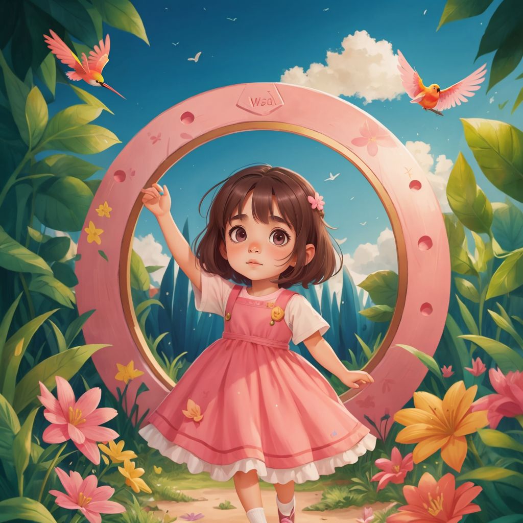 little beauty princess in winder land