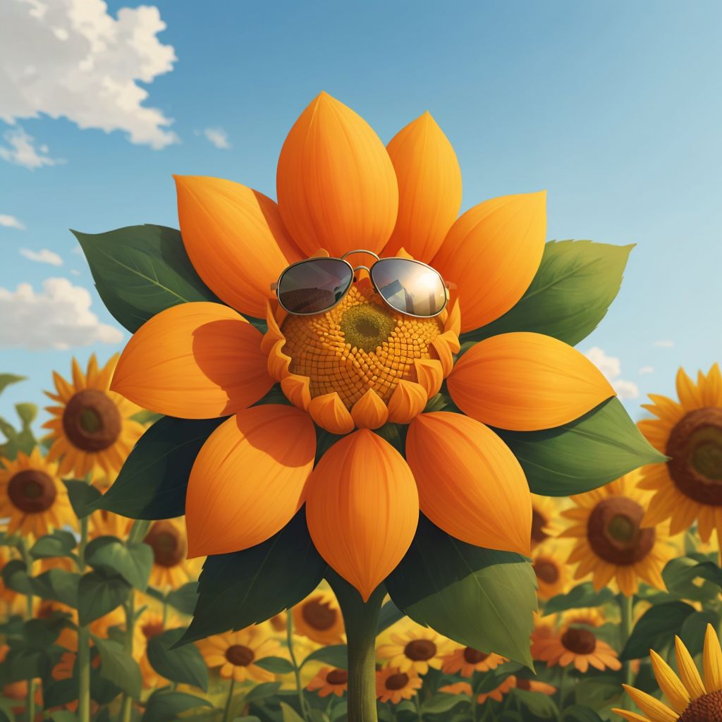 The Sunbathing Sunflower